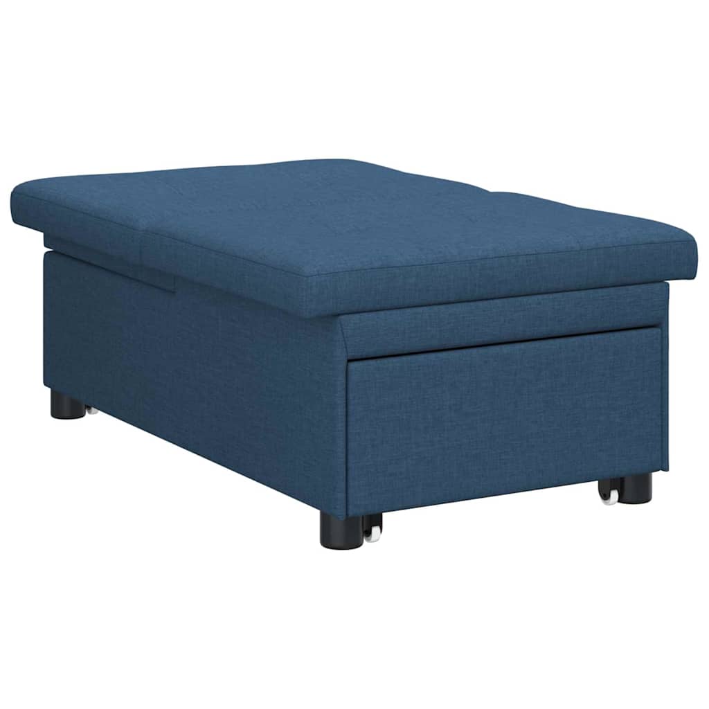 vidaXL Rozkładana sofa Niebieski 194 x 50 x 82 cm tkanina