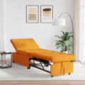vidaXL Rozkładana sofa Ciemny Żółty 194 x 50 x 82 cm tkanina