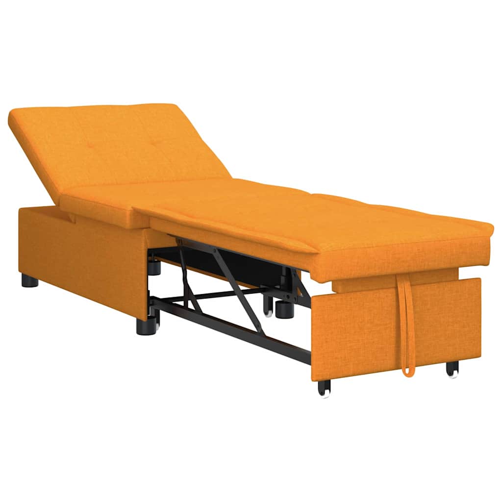 vidaXL Rozkładana sofa Ciemny Żółty 194 x 50 x 82 cm tkanina