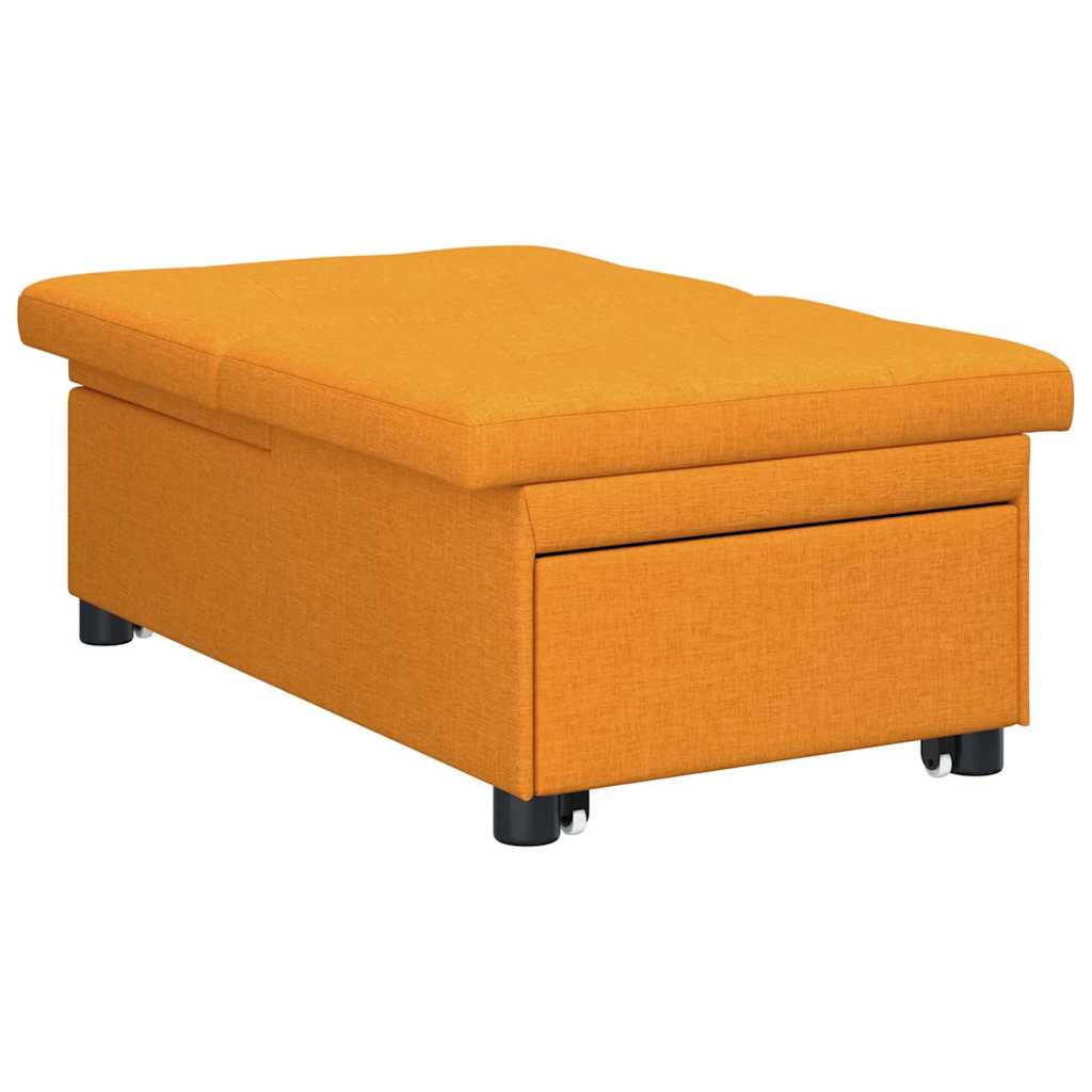 vidaXL Rozkładana sofa Ciemny Żółty 194 x 50 x 82 cm tkanina