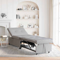 vidaXL Rozkładana sofa Szary 194 x 50 x 82 cm tkanina