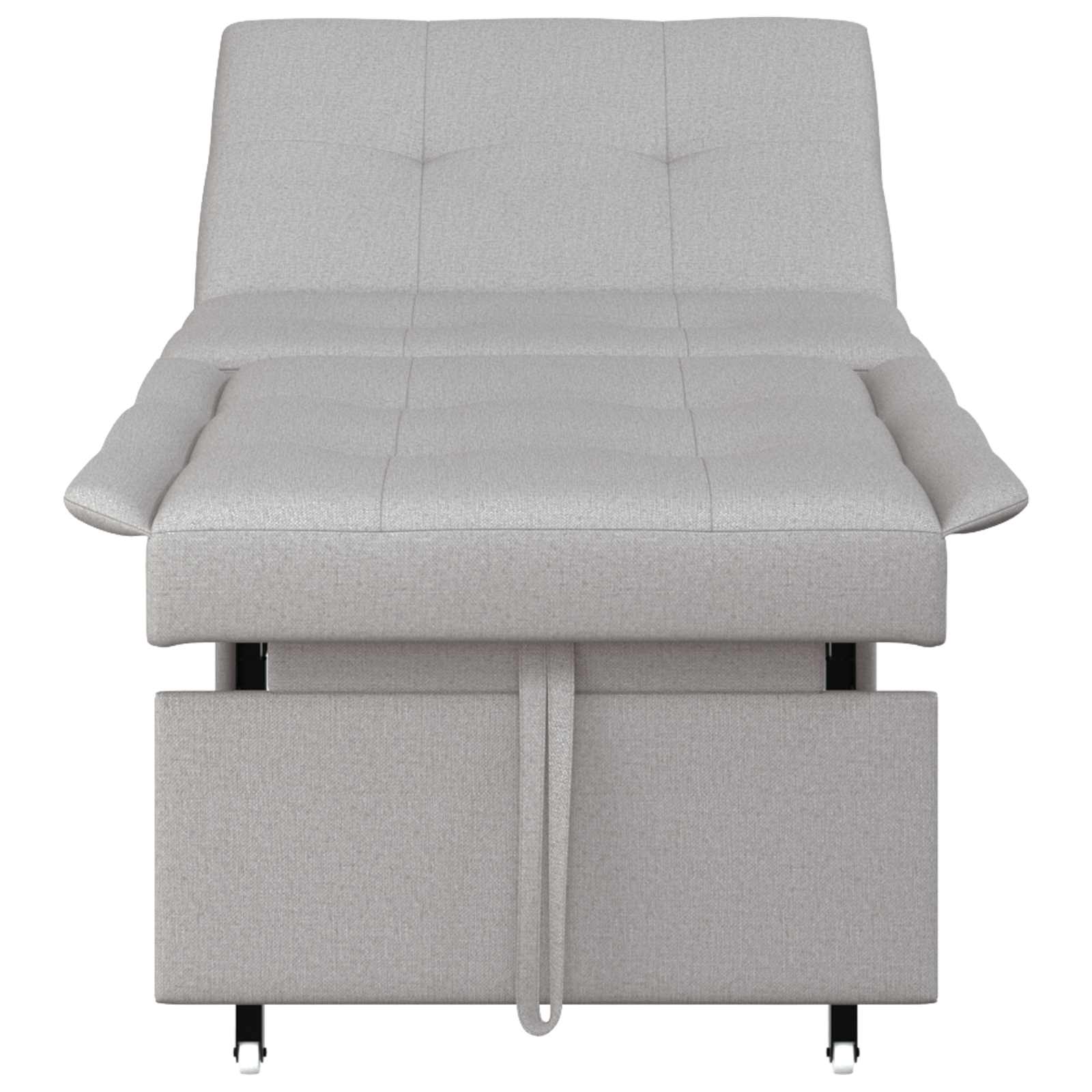 vidaXL Rozkładana sofa Szary 194 x 50 x 82 cm tkanina
