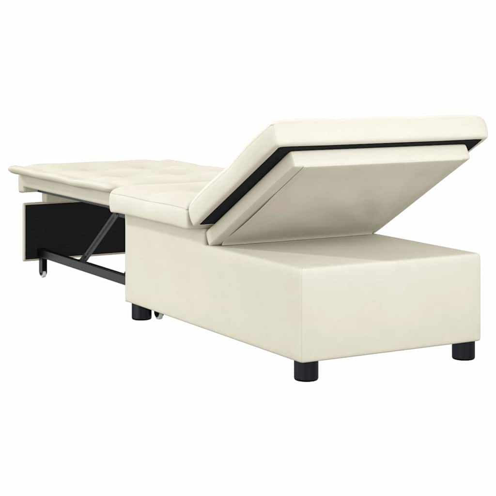 vidaXL Sofa Bed Kremowy 194 x 67 x 82 cm Aksamit