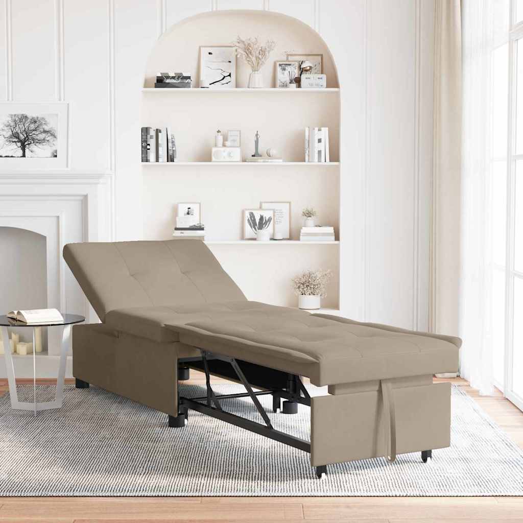 vidaXL Rozkładana sofa Ciemnoszary 194 x 67 x 82 cm Mikrofibra