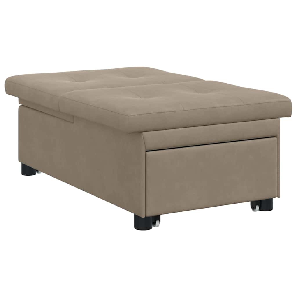 vidaXL Rozkładana sofa Ciemnoszary 194 x 67 x 82 cm Mikrofibra