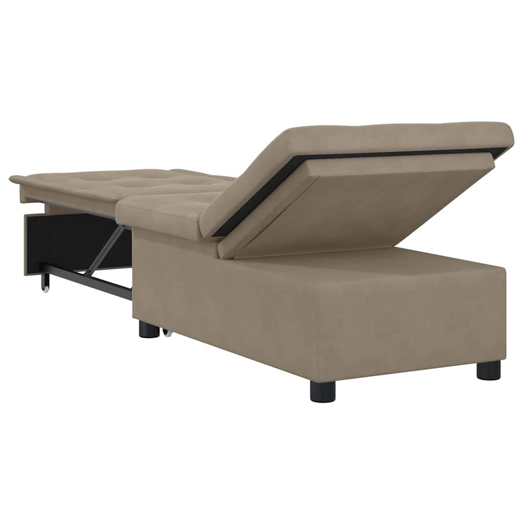 vidaXL Rozkładana sofa Ciemnoszary 194 x 67 x 82 cm Mikrofibra