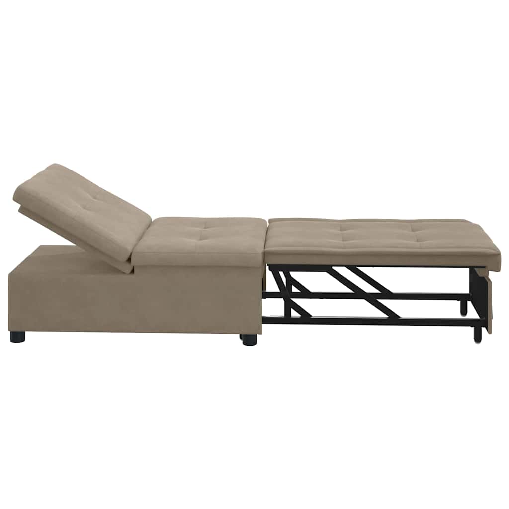 vidaXL Rozkładana sofa Ciemnoszary 194 x 67 x 82 cm Mikrofibra