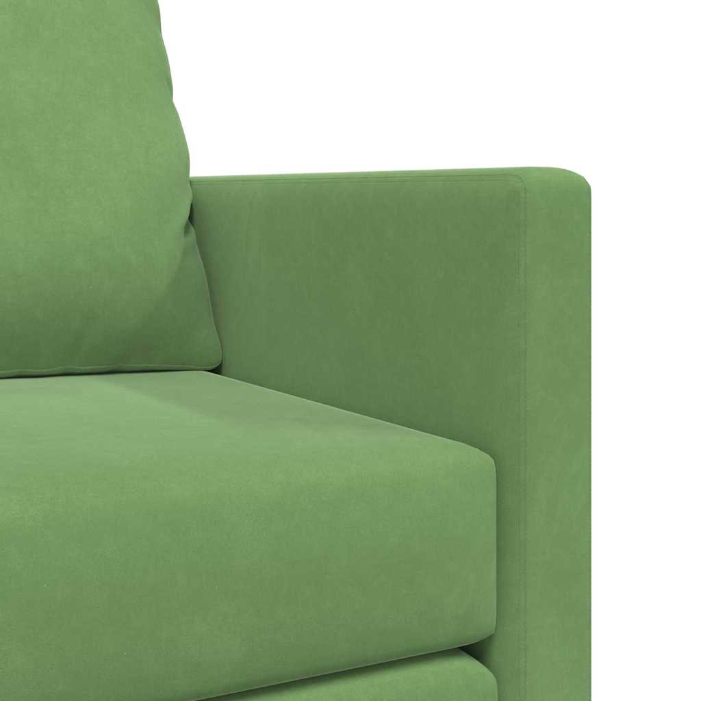 vidaXL Sofa Bed Jasnozielony 204 x 122 x 60 cm Aksamit
