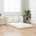 vidaXL Sofa Bed Kremowy 204 x 122 x 60 cm Aksamit