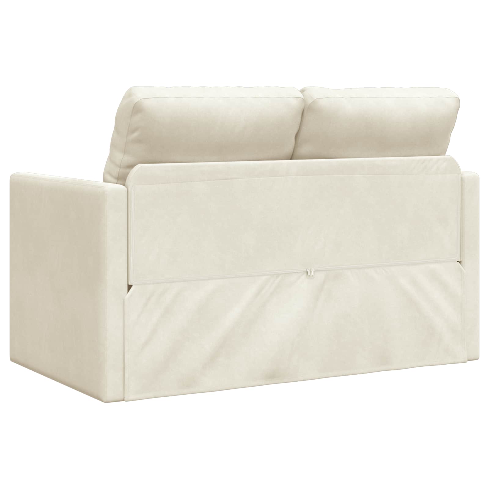 vidaXL Sofa Bed Kremowy 204 x 122 x 60 cm Aksamit