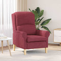 vidaXL fotel czerwone wino tkanina