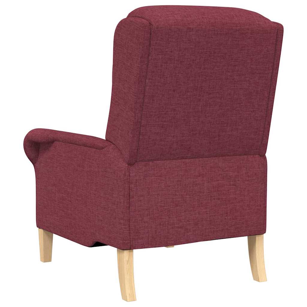 vidaXL fotel czerwone wino tkanina