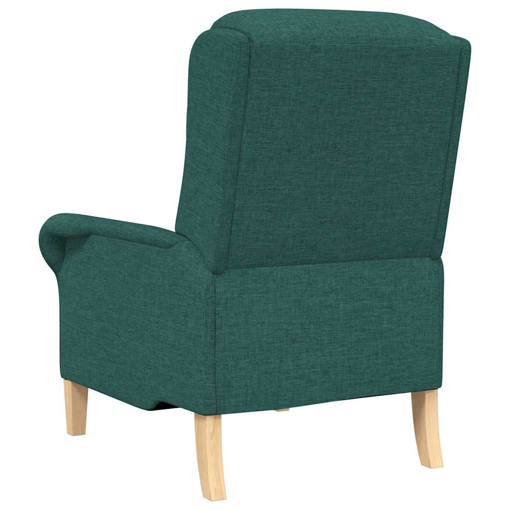 vidaXL fotel Ciemnozielony tkanina