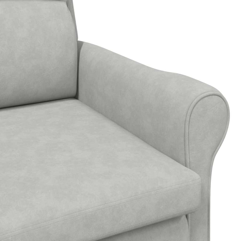 vidaXL fotel Jasnoszary 76 x 94 x 102 cm Mikrofibra
