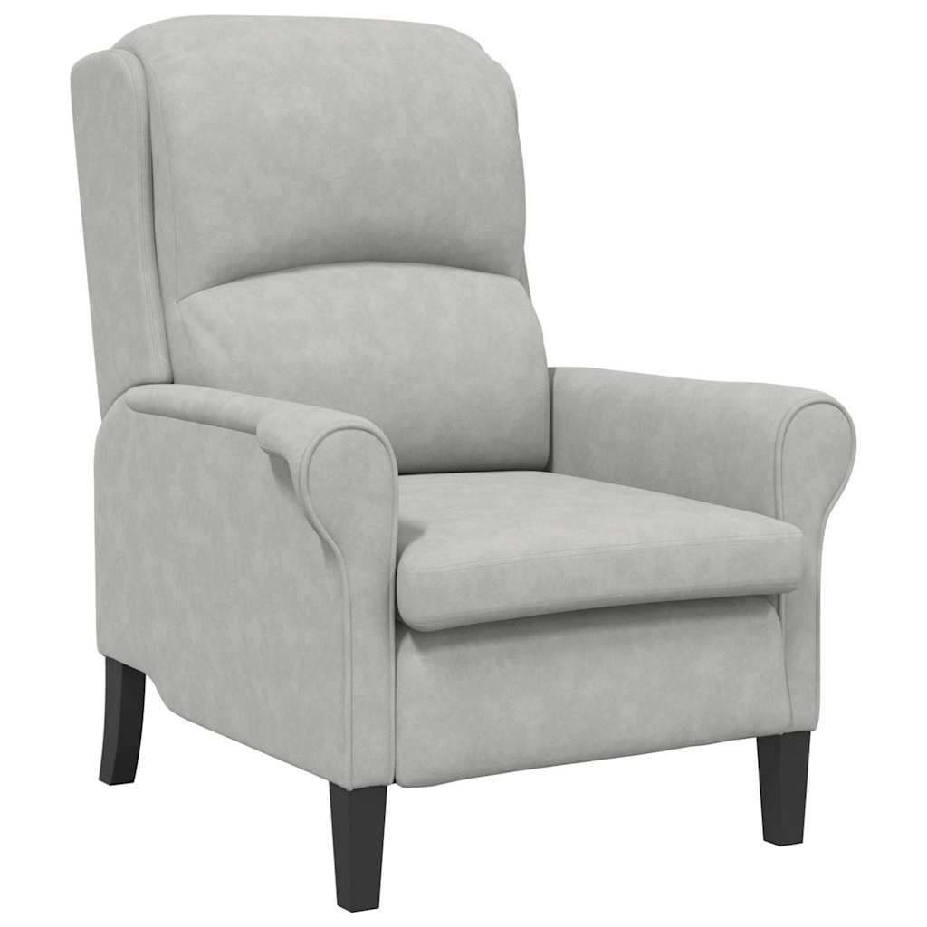 vidaXL fotel Jasnoszary 76 x 94 x 102 cm Mikrofibra