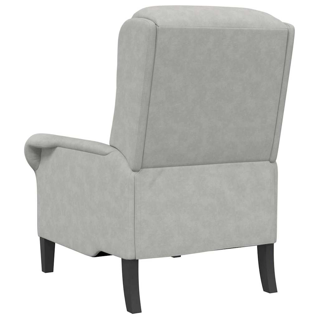 vidaXL fotel Jasnoszary 76 x 94 x 102 cm Mikrofibra