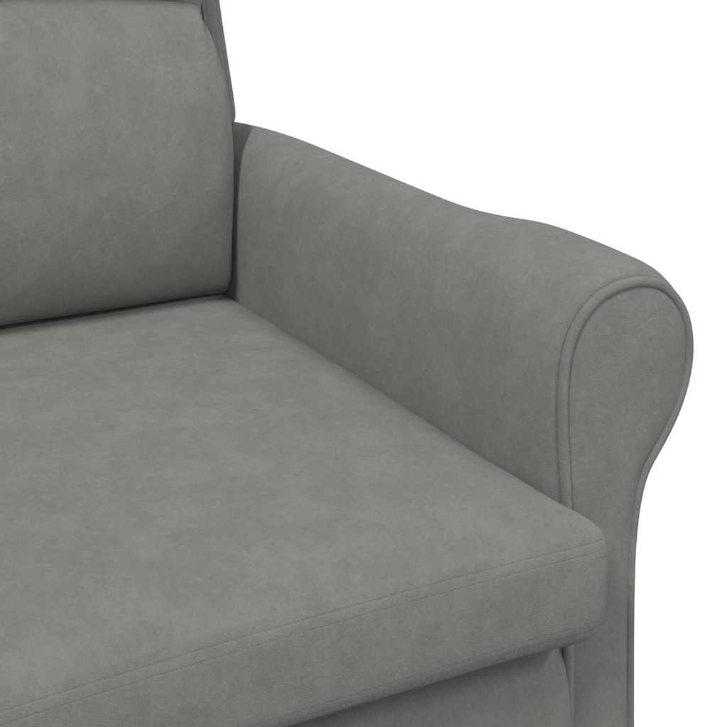 vidaXL fotel ciemno szary 76 x 94 x 102 cm Mikrofibra