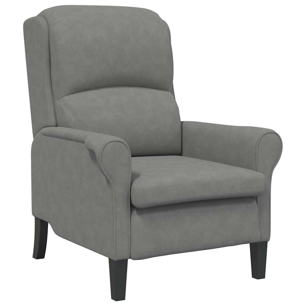 vidaXL fotel ciemno szary 76 x 94 x 102 cm Mikrofibra