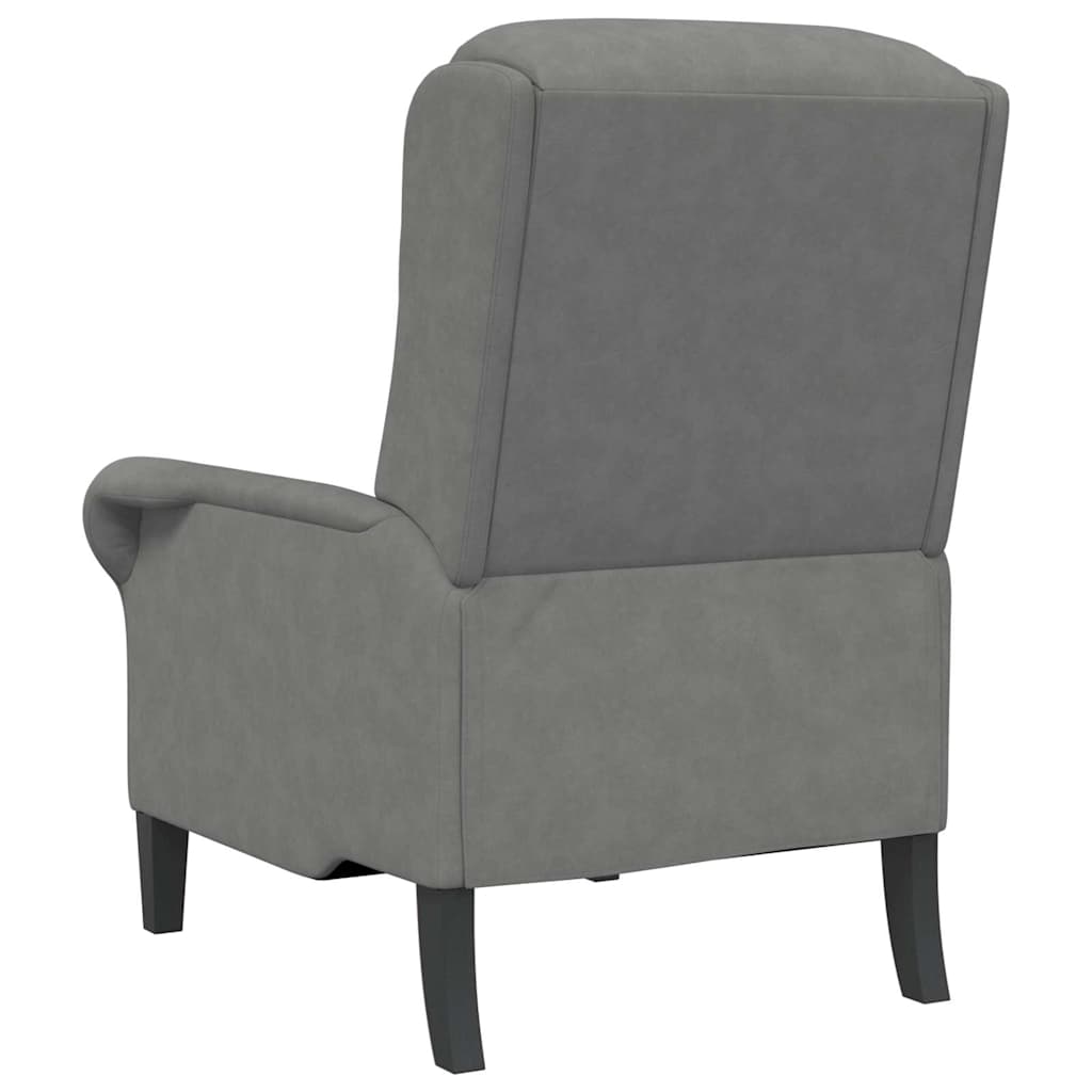 vidaXL fotel ciemno szary 76 x 94 x 102 cm Mikrofibra