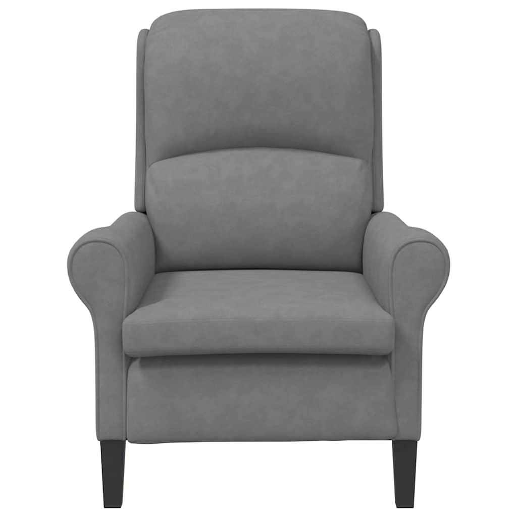 vidaXL fotel ciemno szary 76 x 94 x 102 cm Mikrofibra