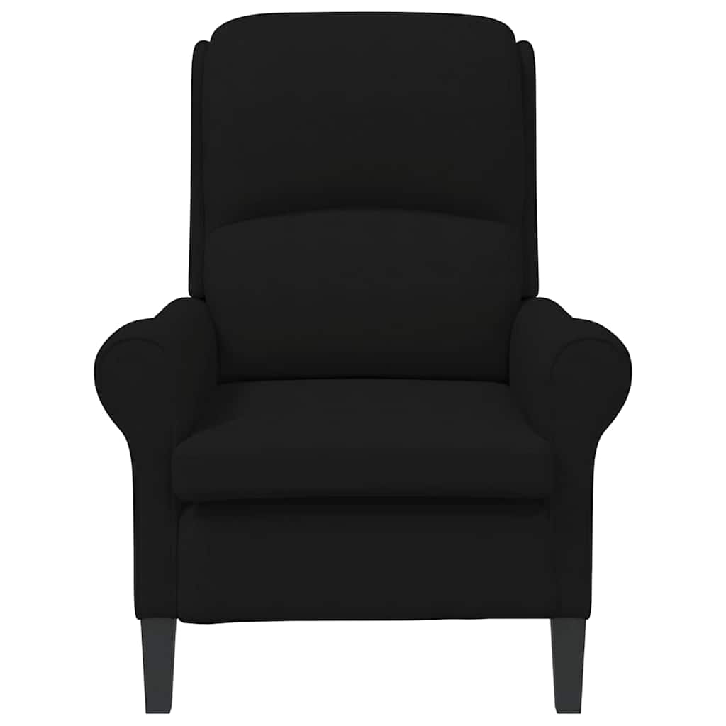 vidaXL fotel Czarny 76 x 94 x 102 cm Mikrofibra