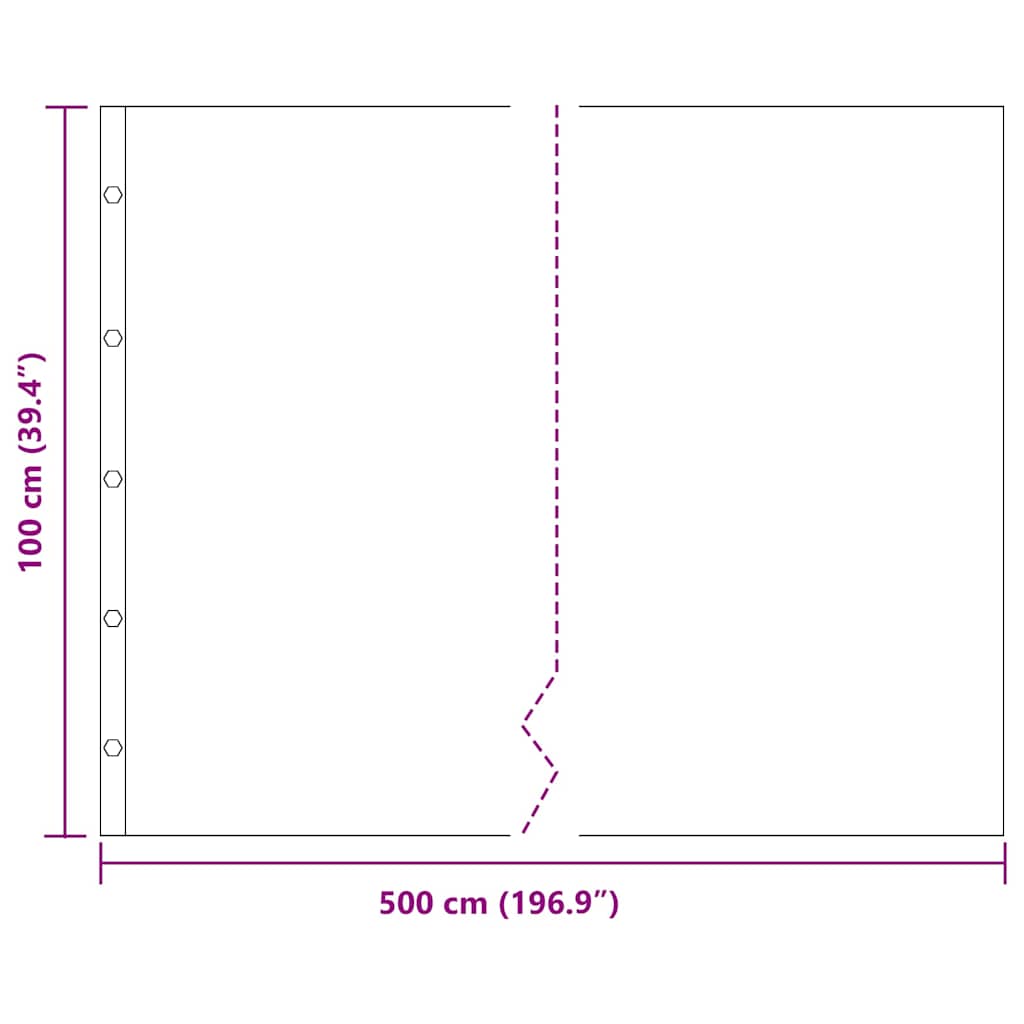 vidaXL Bariera korzeniowa Czarny 1 x 5 m Polietylen