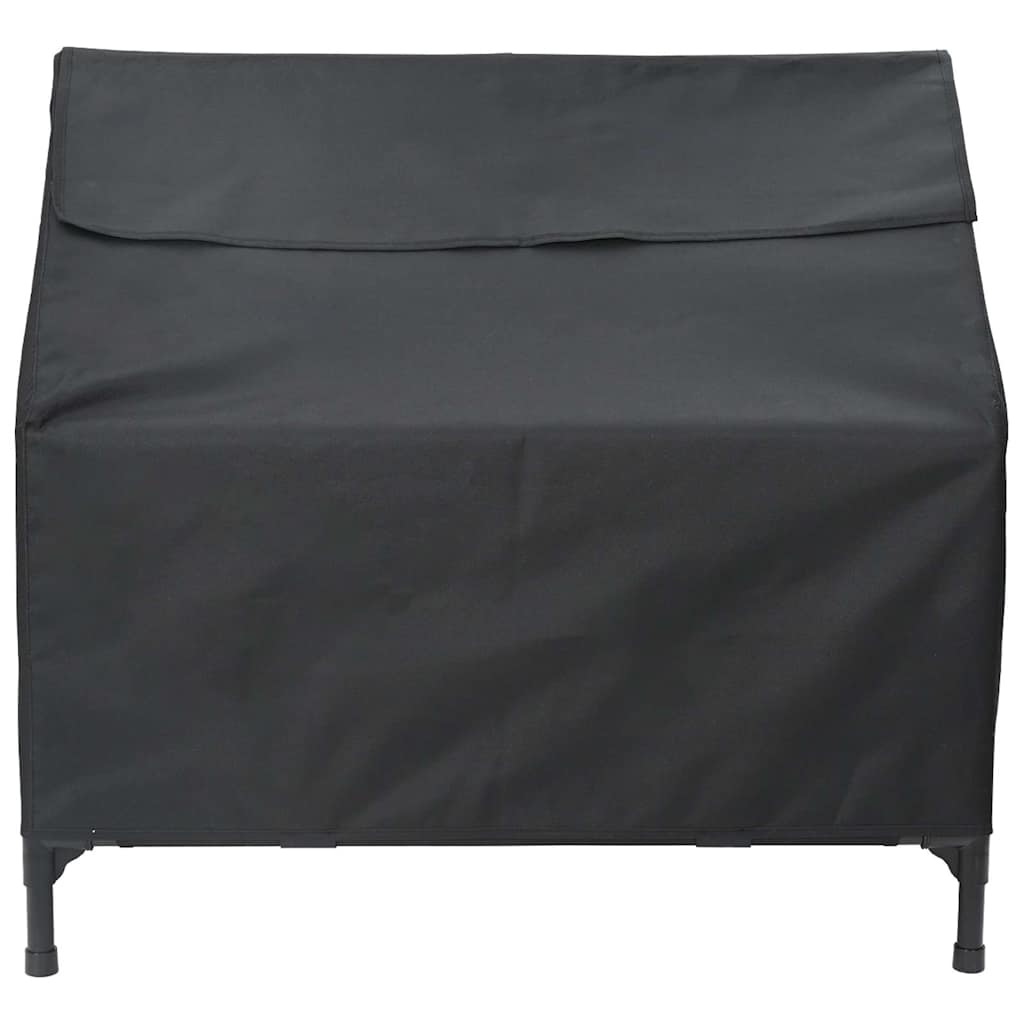 vidaXL Dom dla Zwierząt Czarny 90 x 65 x 83 cm Stal