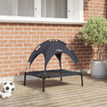 vidaXL Legowisko dla psa Czarny 62 x 48 x 61 cm Stal