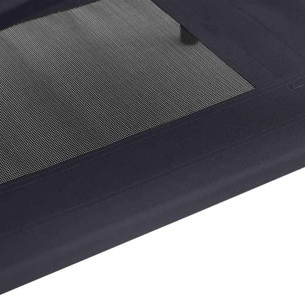 vidaXL Legowisko dla psa Czarny 76 x 62 x 70,5 cm Stal