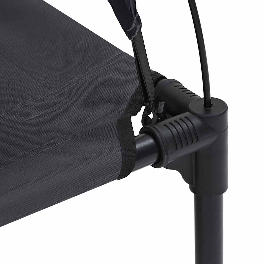 vidaXL Legowisko dla psa Czarny 92 x 77 x 82,5 cm Stal