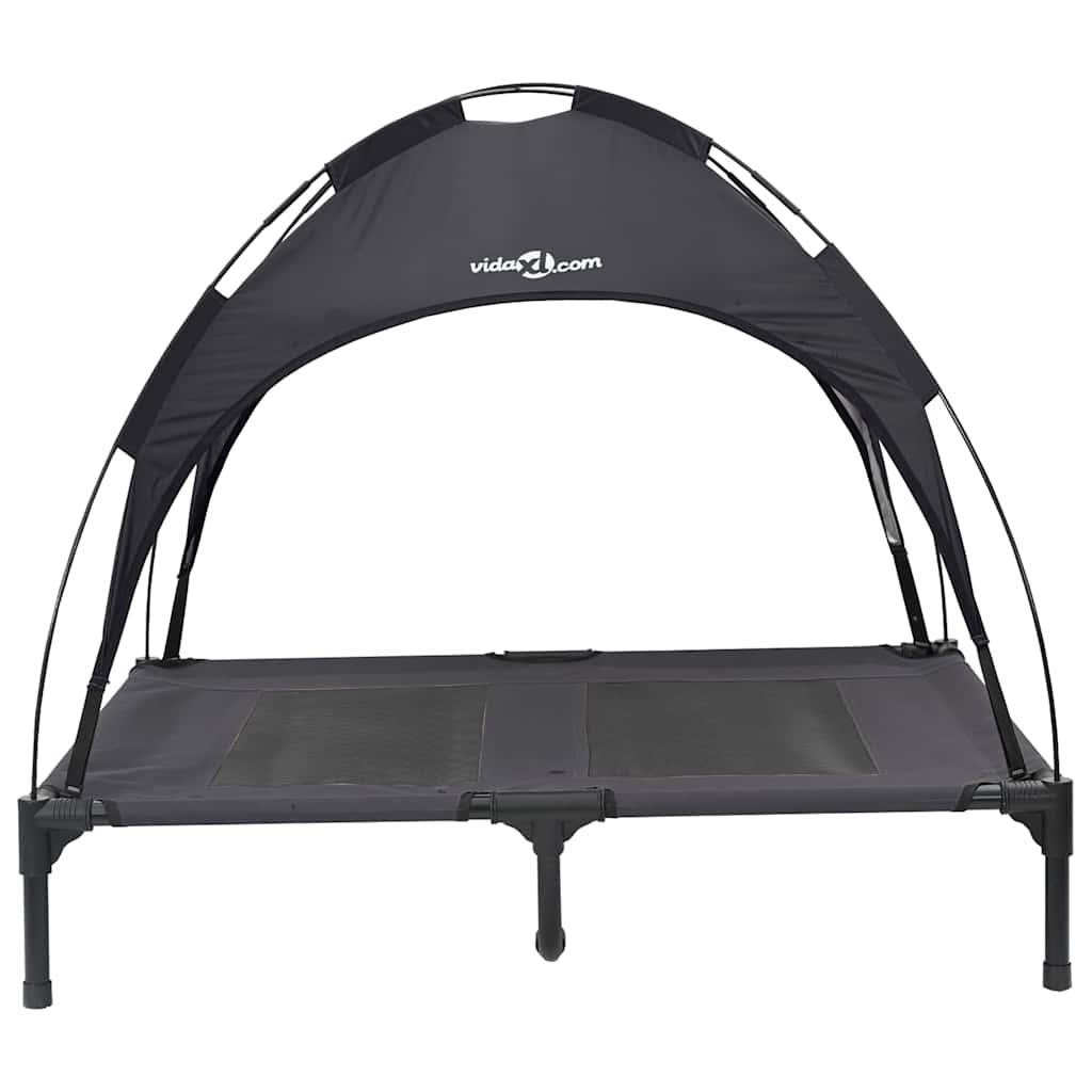 vidaXL Legowisko dla psa Czarny 92 x 77 x 82,5 cm Stal