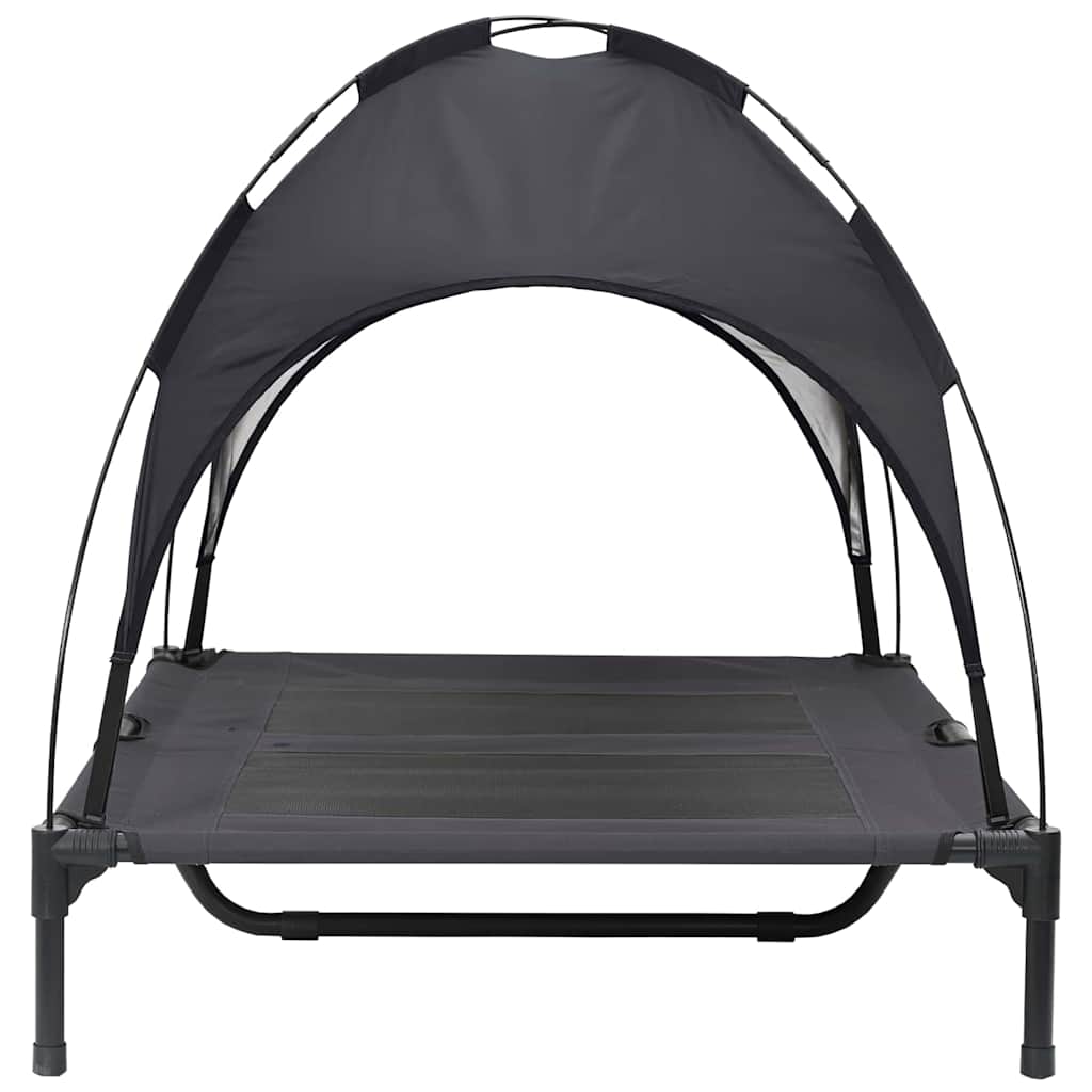 vidaXL Legowisko dla psa Czarny 92 x 77 x 82,5 cm Stal
