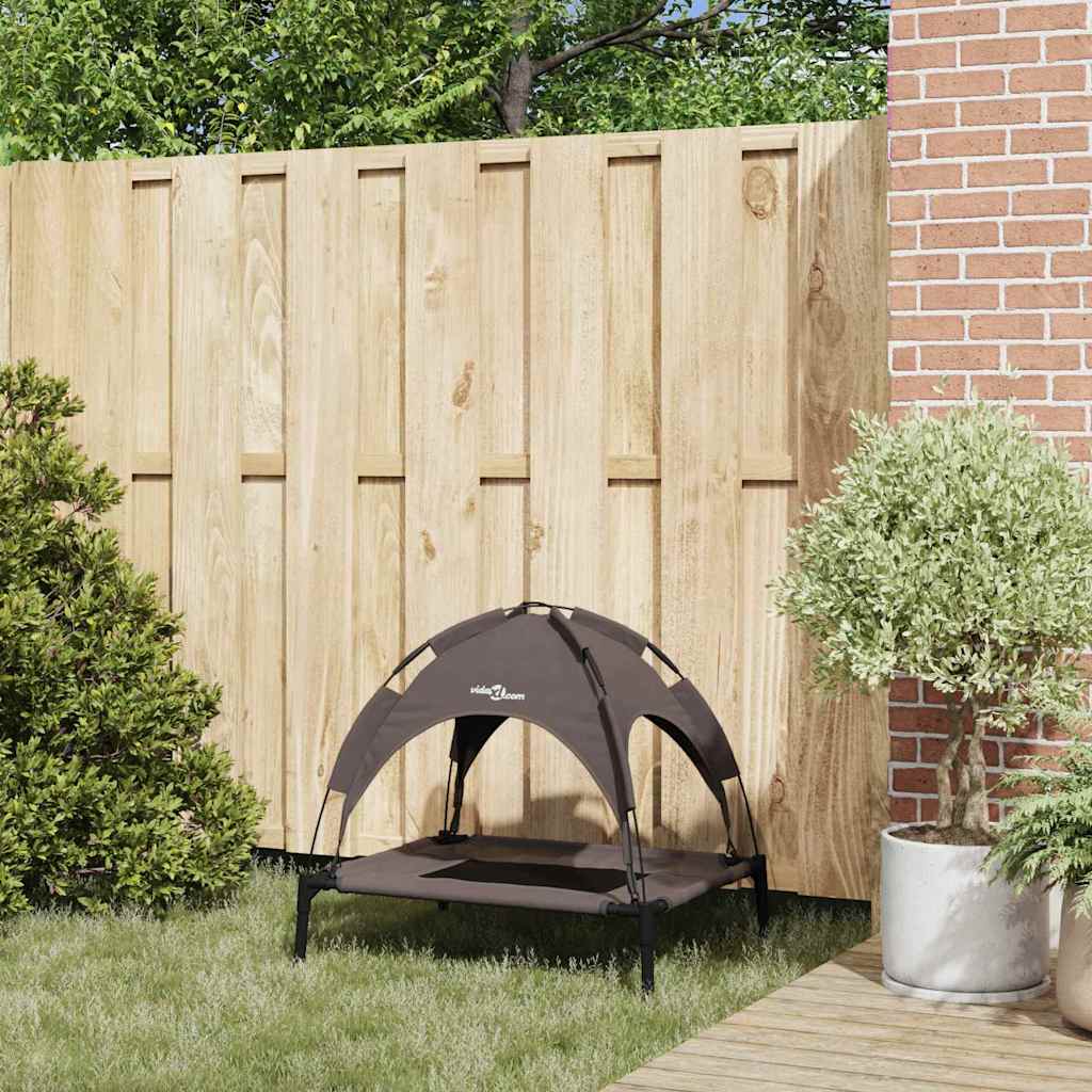 vidaXL Legowisko dla psa Brązowy 76 x 62 x 70,5 cm Stal