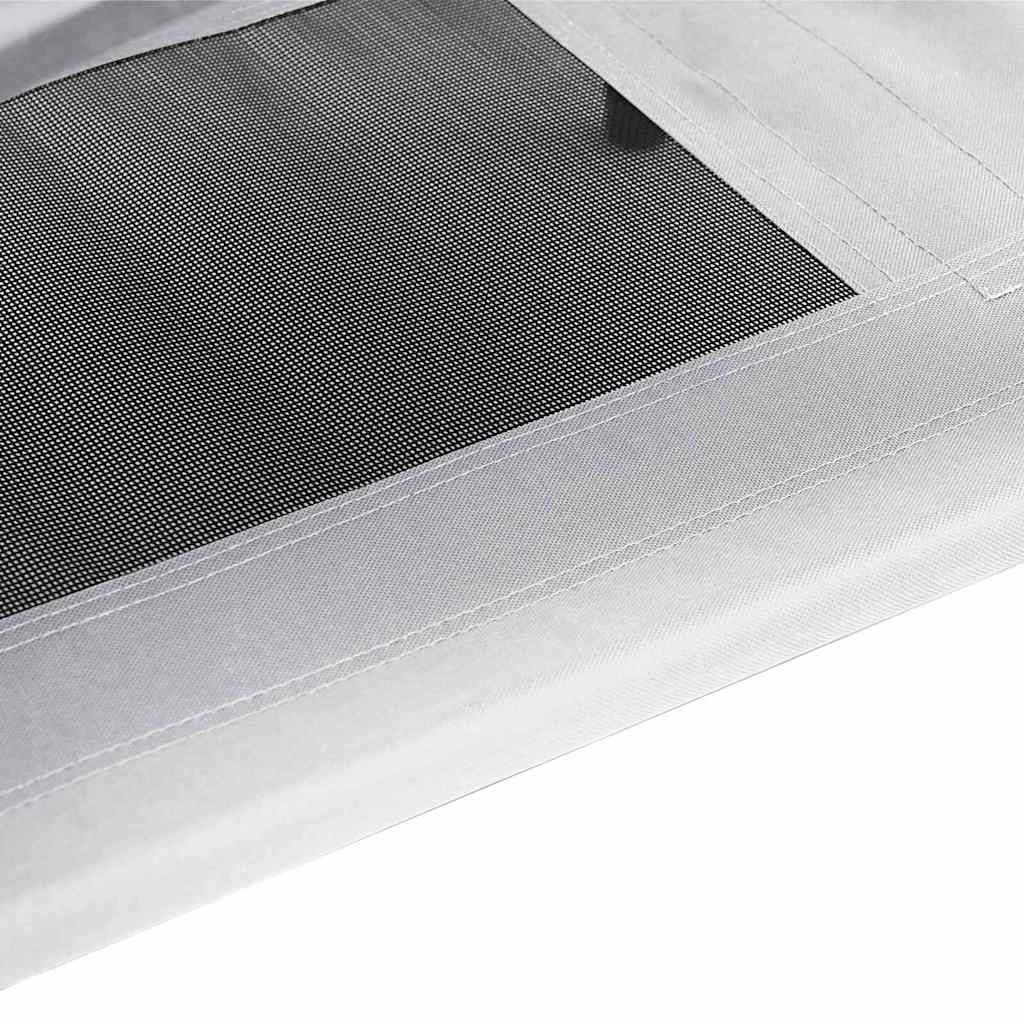 vidaXL Legowisko dla psa Srebrnoszary 76 x 62 x 70,5 cm Stal