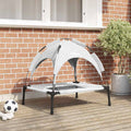 vidaXL Legowisko dla psa Srebrnoszary 76 x 62 x 70,5 cm Stal