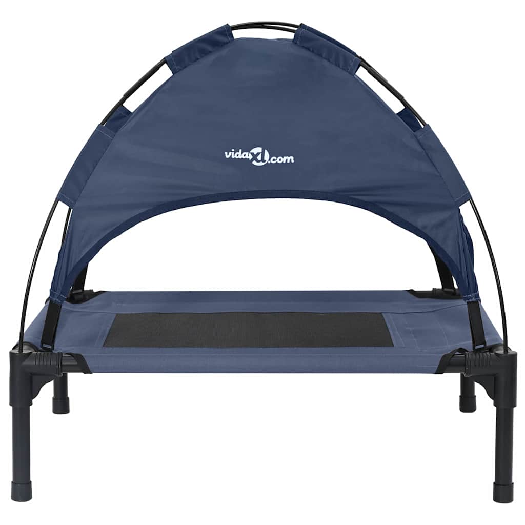 vidaXL Legowisko dla psa Granatowy 62 x 48 x 61 cm Stal