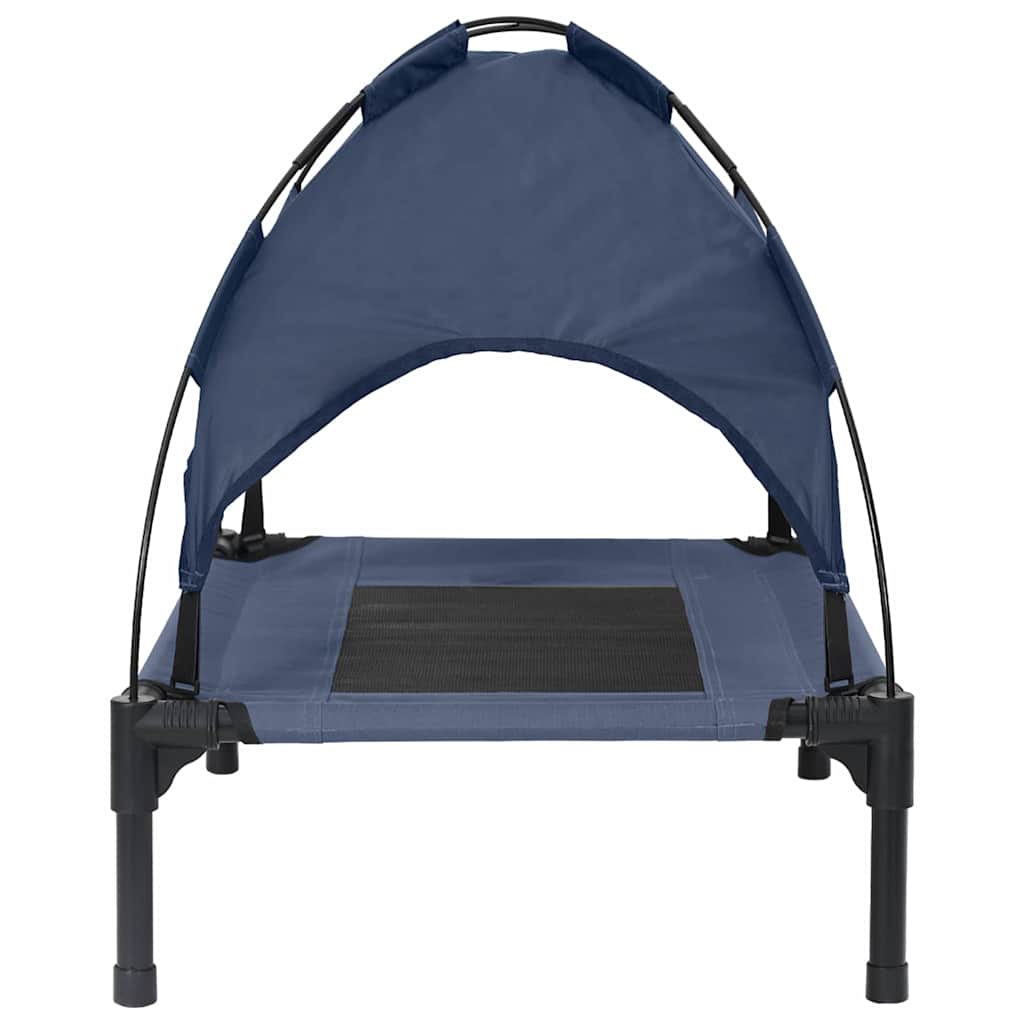 vidaXL Legowisko dla psa Granatowy 62 x 48 x 61 cm Stal