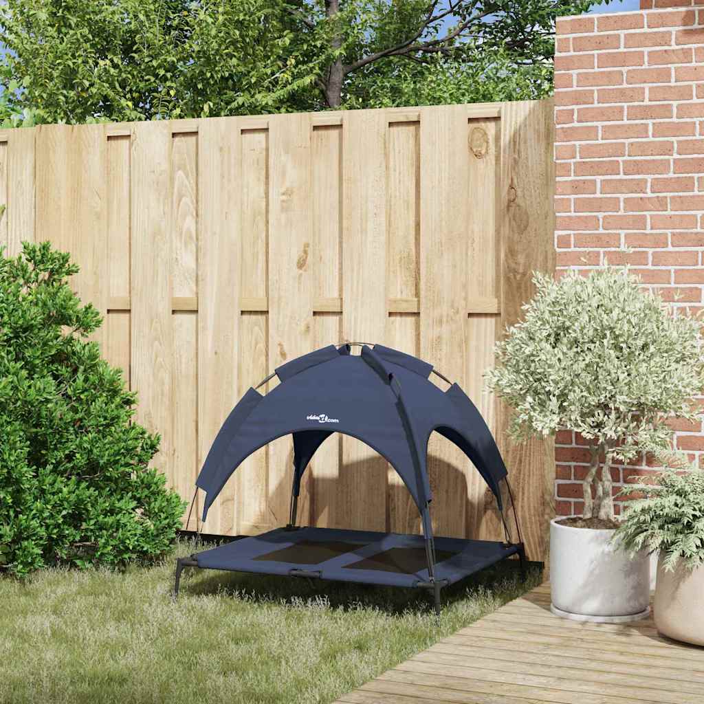 vidaXL Legowisko dla psa Granatowy 92 x 77 x 82,5 cm Stal