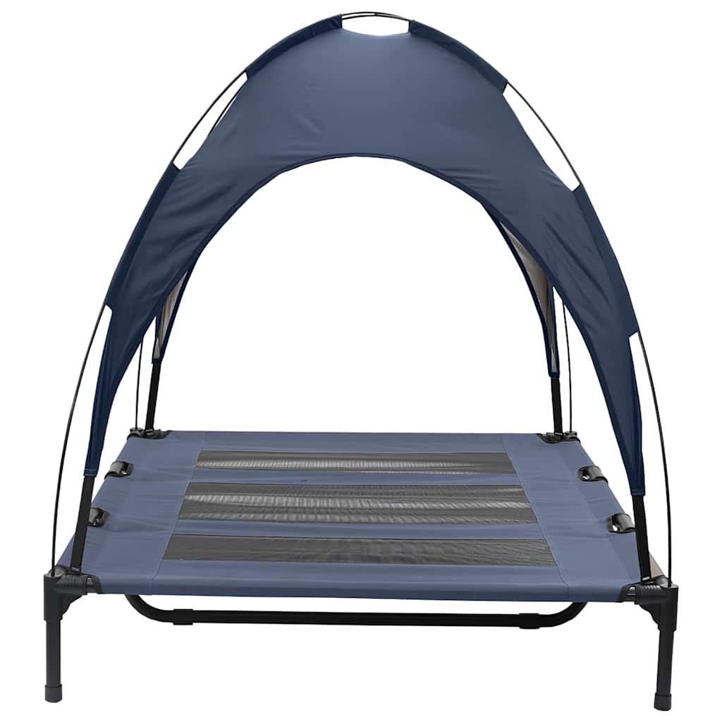 vidaXL Legowisko dla psa Granatowy 122 x 93 x 106,5 cm Stal