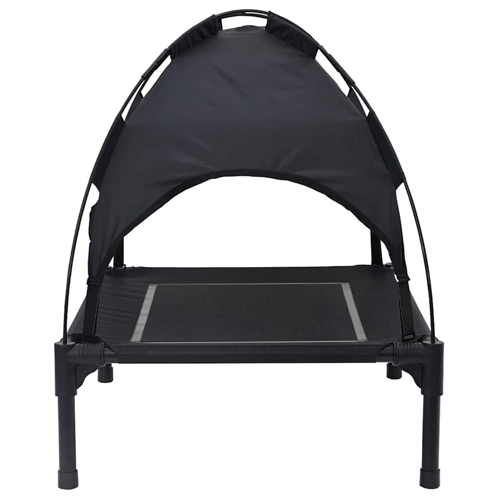 vidaXL Legowisko dla psa Czarny 71 x 64 x 71 cm Stal