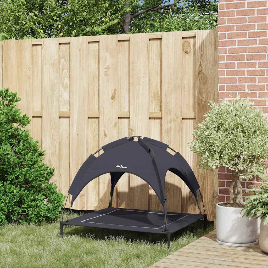 vidaXL Legowisko dla psa Czarny 90 x 81 x 80,5 cm Stal