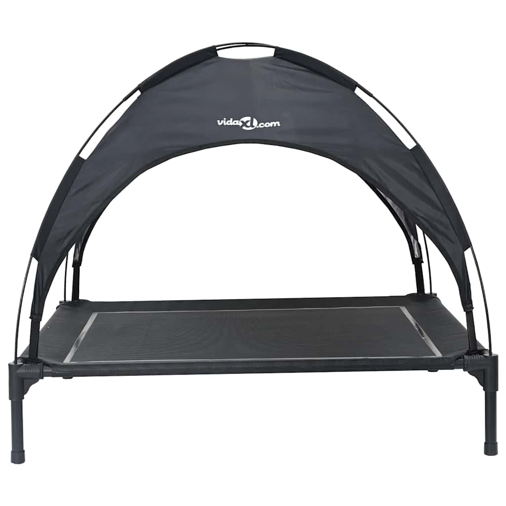 vidaXL Legowisko dla psa Czarny 90 x 81 x 80,5 cm Stal