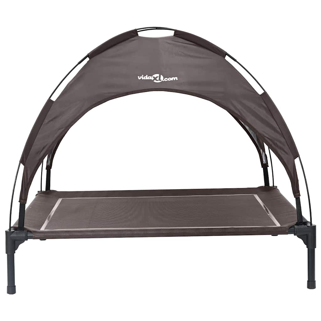 vidaXL Legowisko dla psa Brązowy 104 x 86 x 84,5 cm Stal