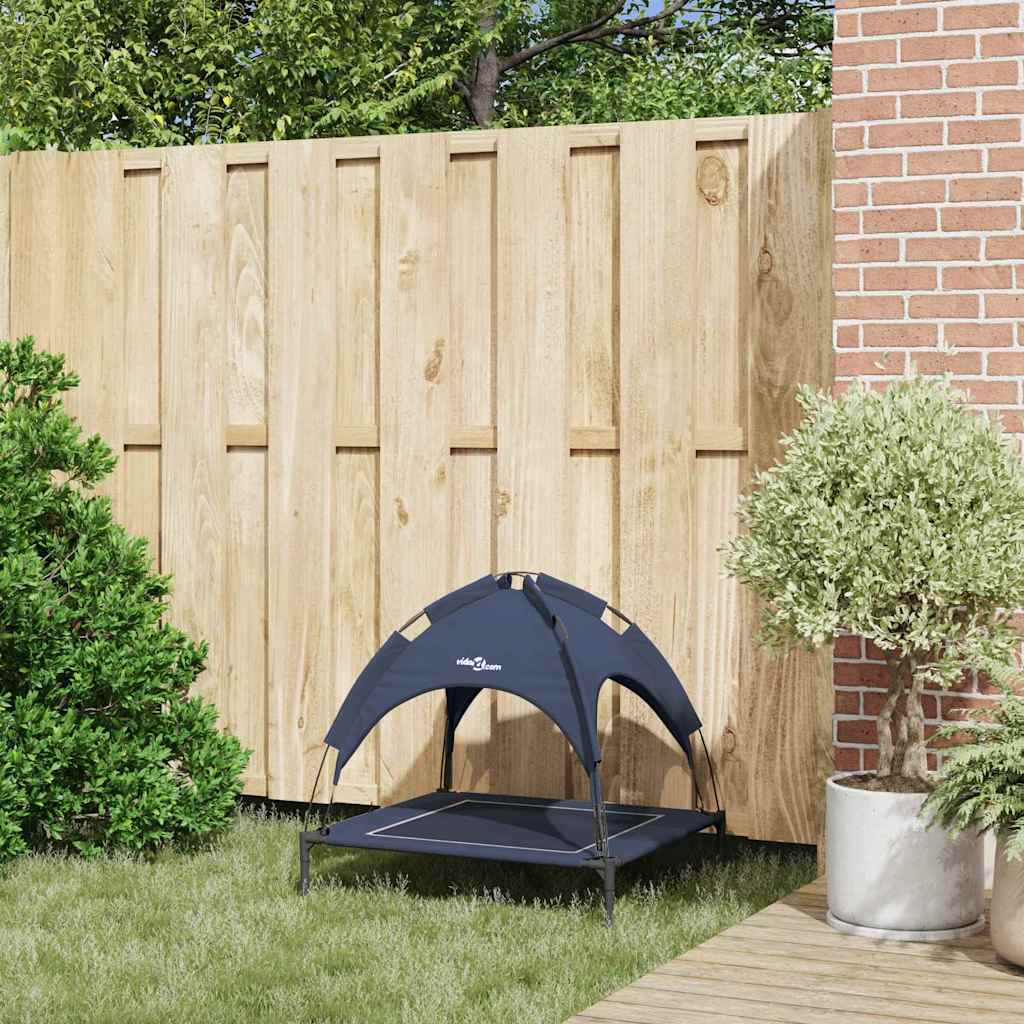 vidaXL Legowisko dla psa Granatowy 71 x 64 x 71 cm Stal