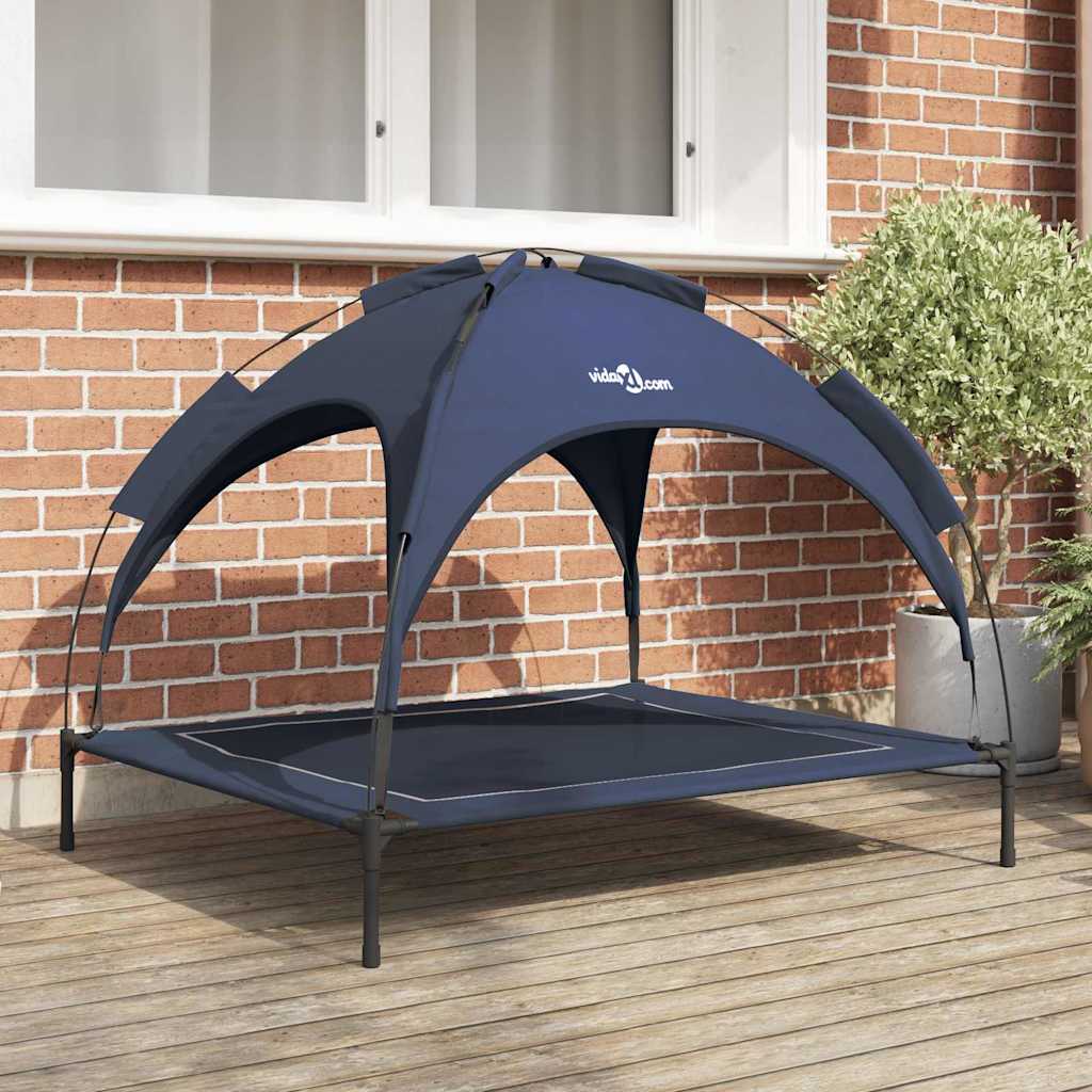 vidaXL Legowisko dla psa Granatowy 104 x 86 x 84,5 cm Stal