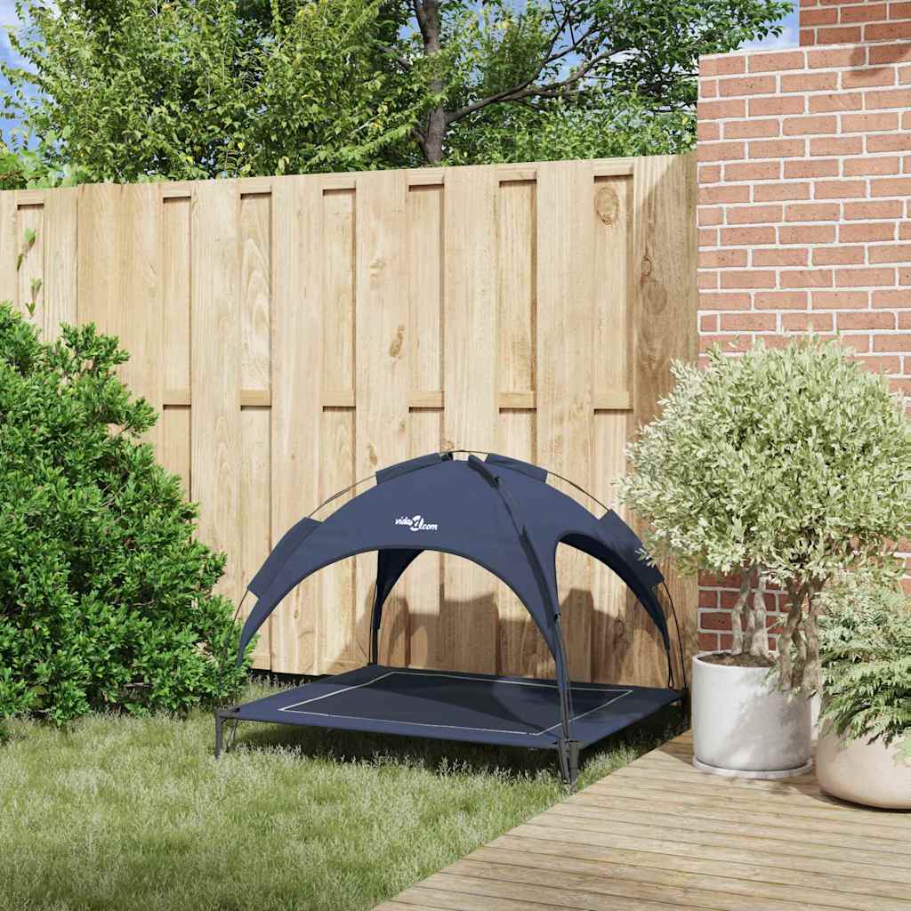 vidaXL Legowisko dla psa Granatowy 104 x 86 x 84,5 cm Stal