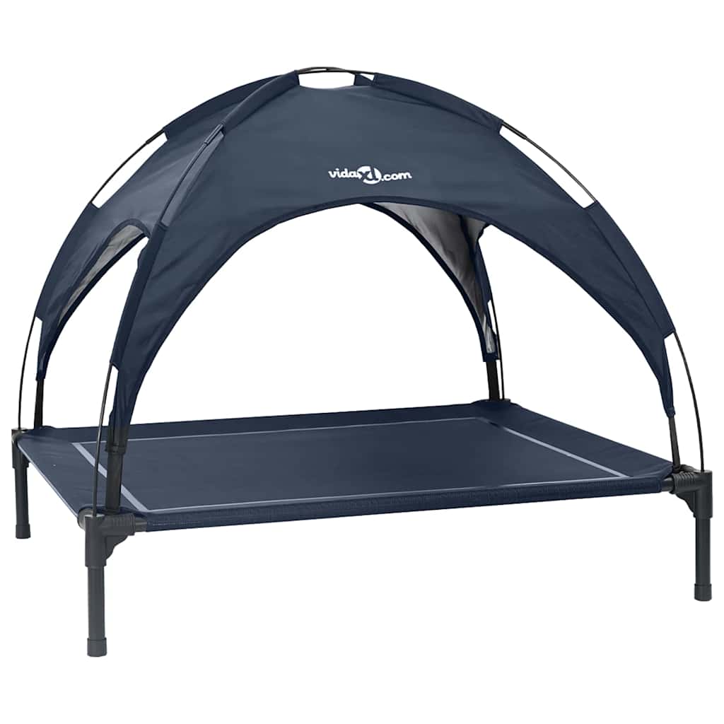 vidaXL Legowisko dla psa Granatowy 104 x 86 x 84,5 cm Stal