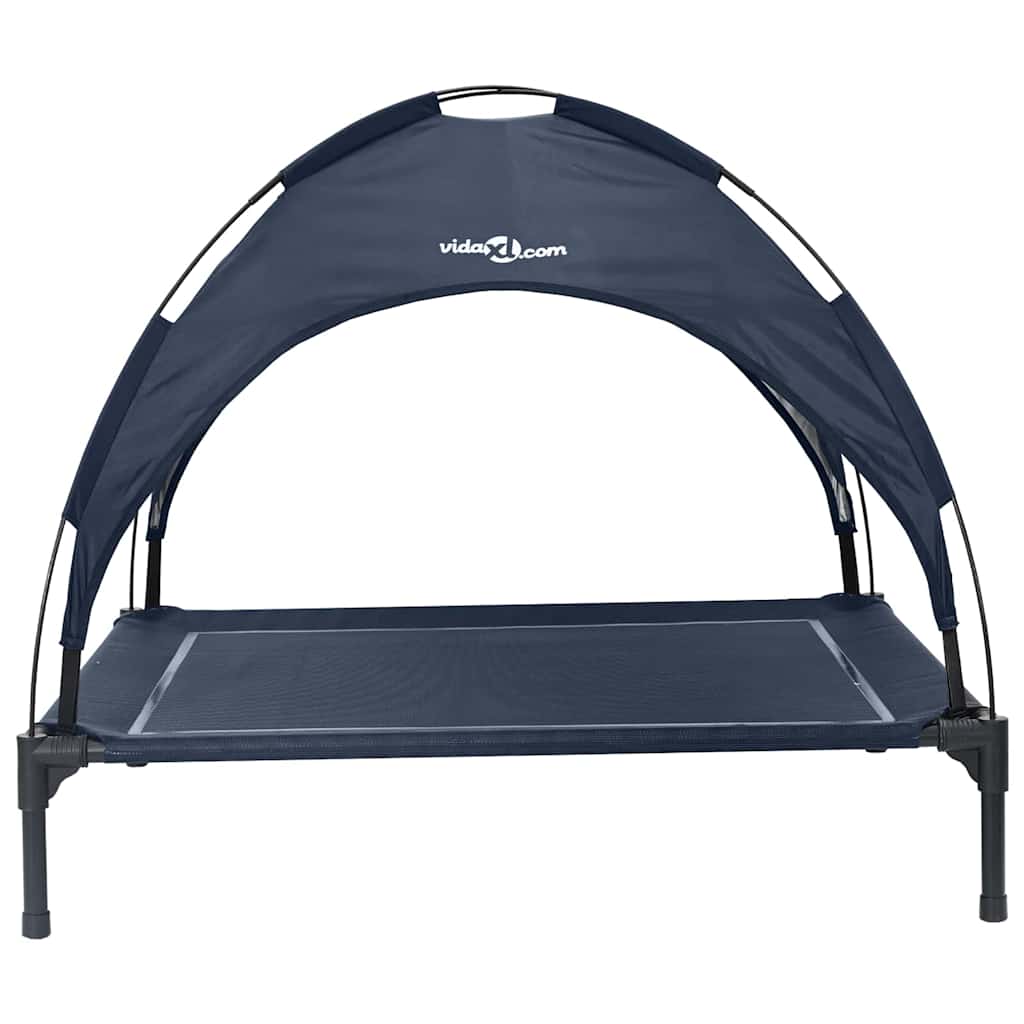 vidaXL Legowisko dla psa Granatowy 104 x 86 x 84,5 cm Stal