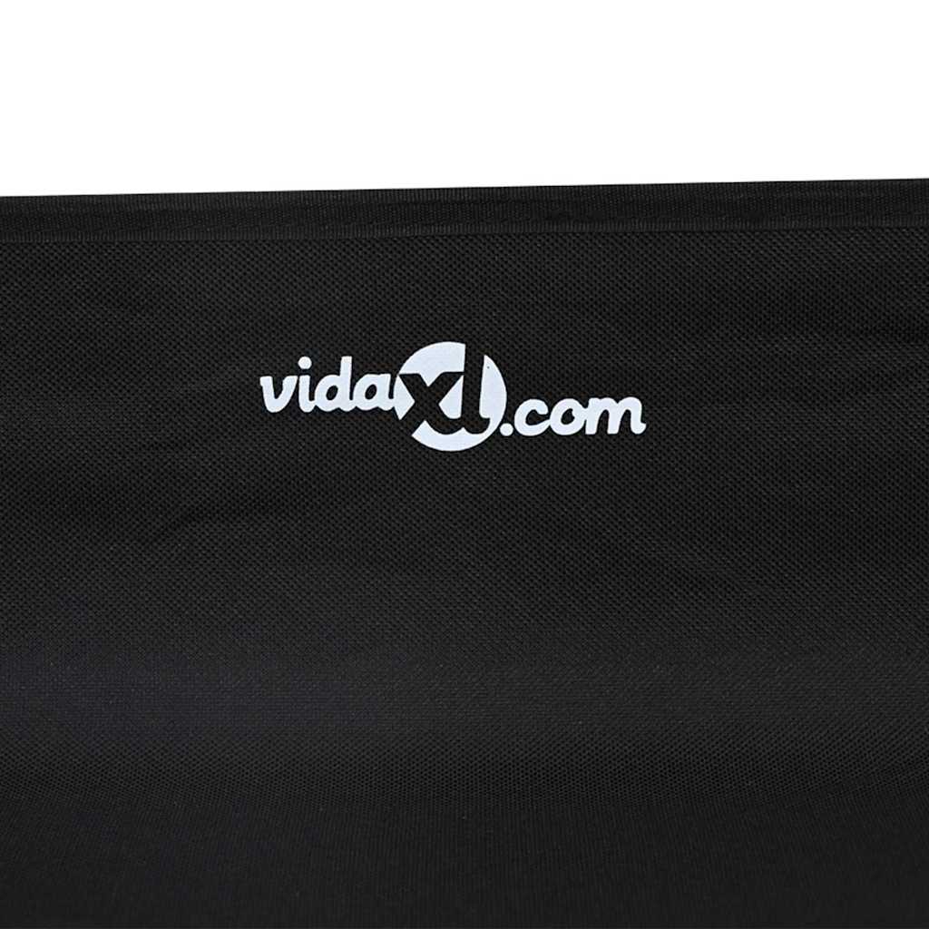 vidaXL Legowisko dla psa Czarny 75 x 75 x 30 cm Stal