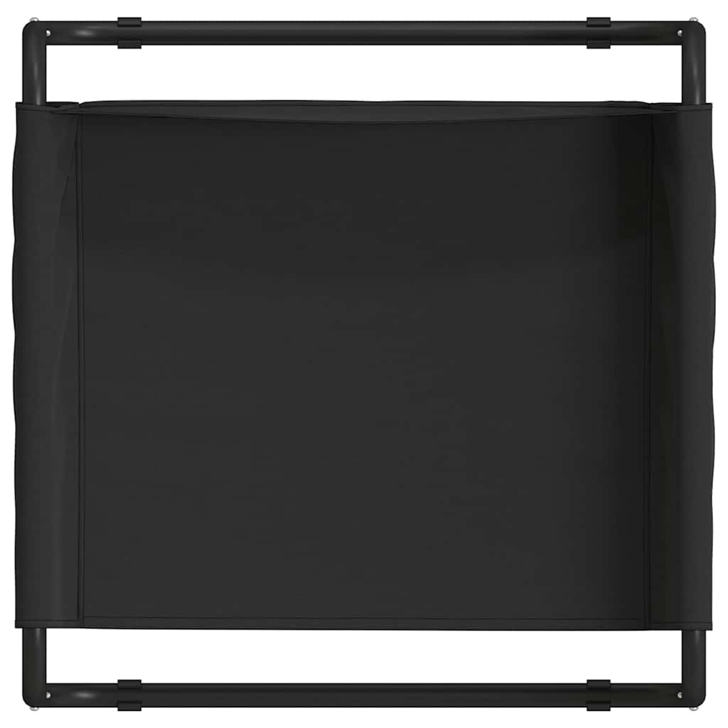 vidaXL Legowisko dla psa Czarny 75 x 75 x 30 cm Stal